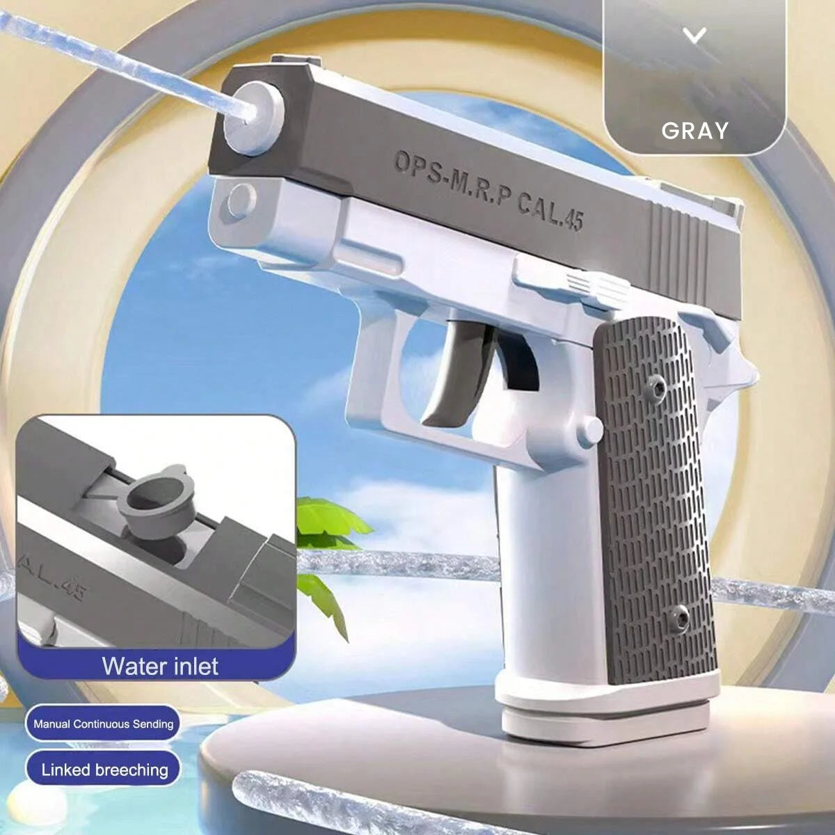 M1911 Water Gun Pistol Squirt Gun Outdoor Pool Beach