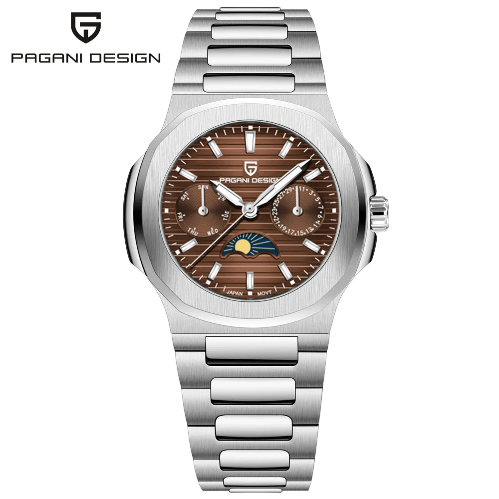 Pagani Design Womens Luxury Quartz Wristwatch Sapphire Waterproof