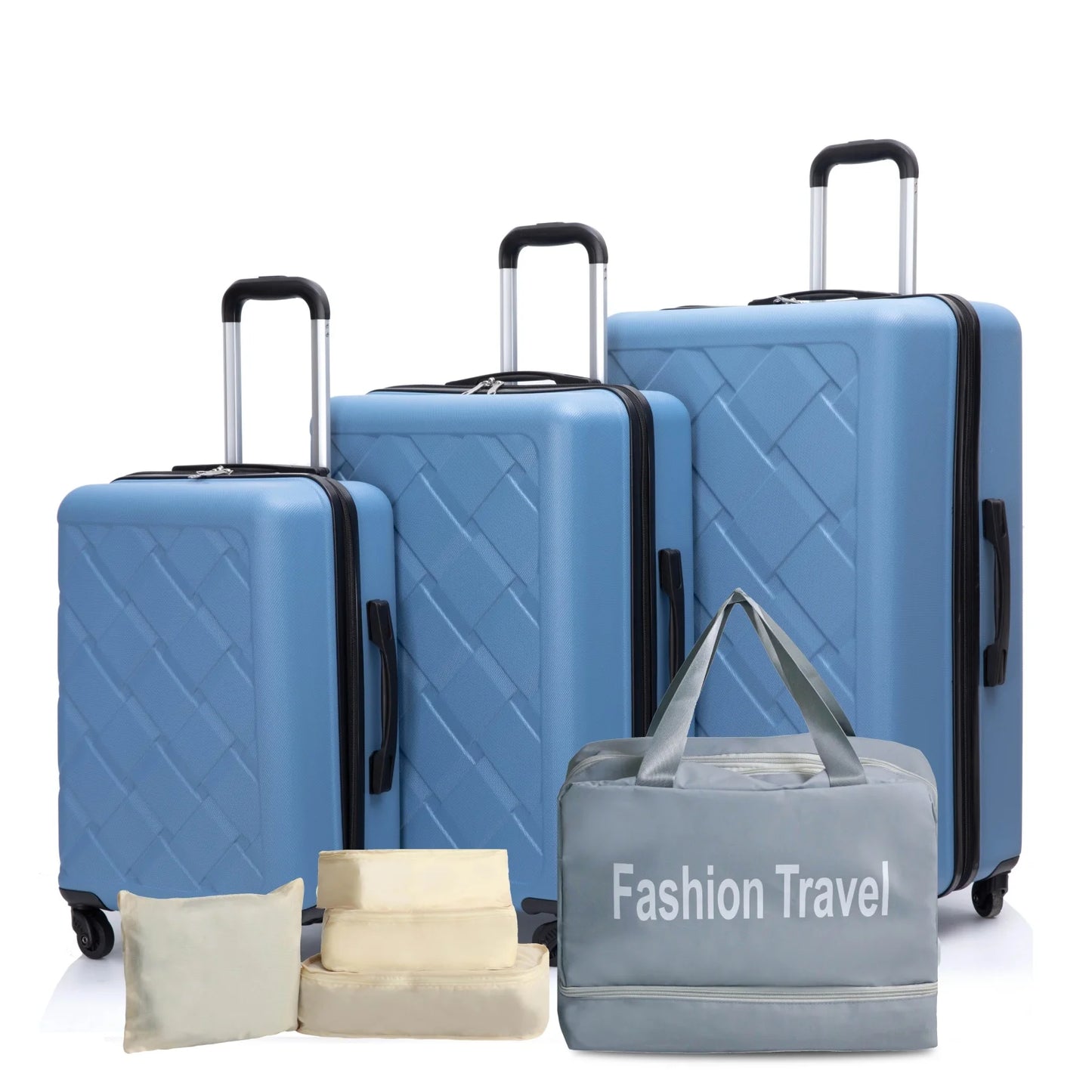 TravelhouseCN Luggage Set ABS Hard Case With Spinner Wheels