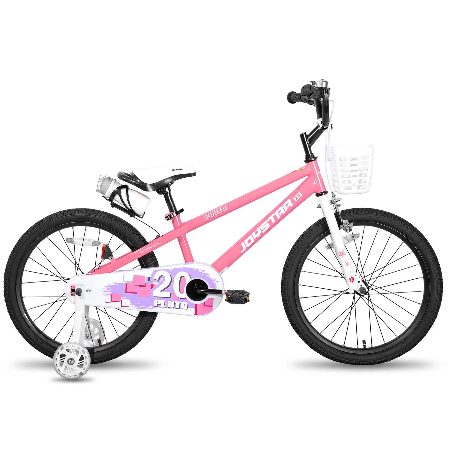 JOYSTAR Kids Bike With Bright Light Up Training Wheels