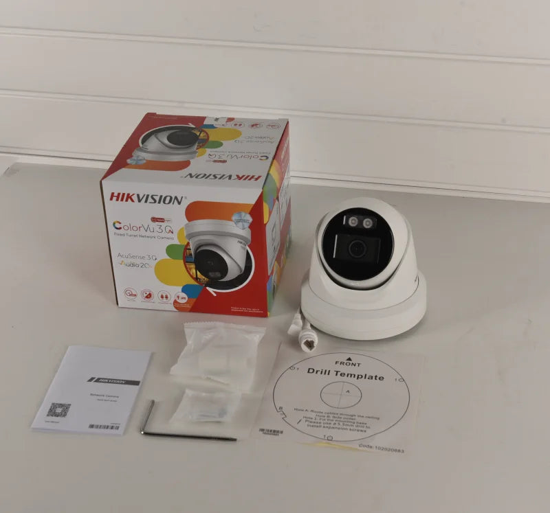 Hikvision 8MP IP Camera DS-2CD2387G3-LI2UY Smart Hybrid Light ColorVu Built-in Dual Mic 4K 24/7 Colorful Turret Network Camera