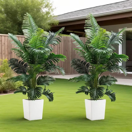 Artificial Palm Tree Plant For Indoor Outdoor Decor Low Maintenance
