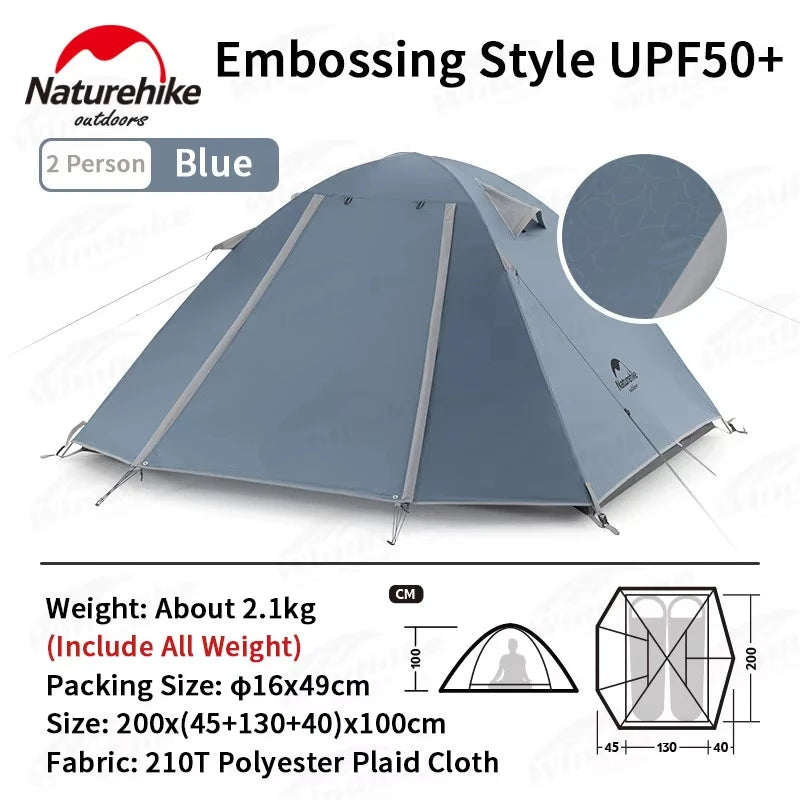 Naturehike Portable Waterproof Double Layer Camping Tent For Outdoor