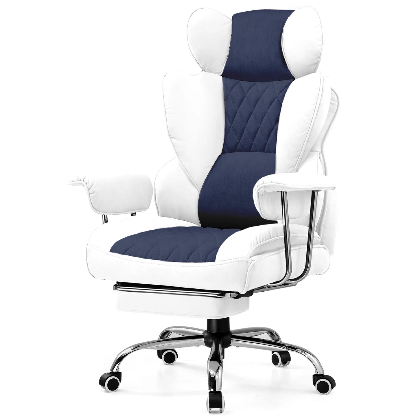 COMHOMA Ergonomic Gaming Chair Pocket Spring Lumbar Support Footrest