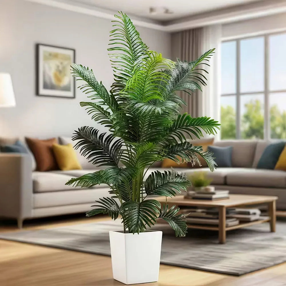 Artificial Palm Tree Plant For Indoor Outdoor Decor Low Maintenance