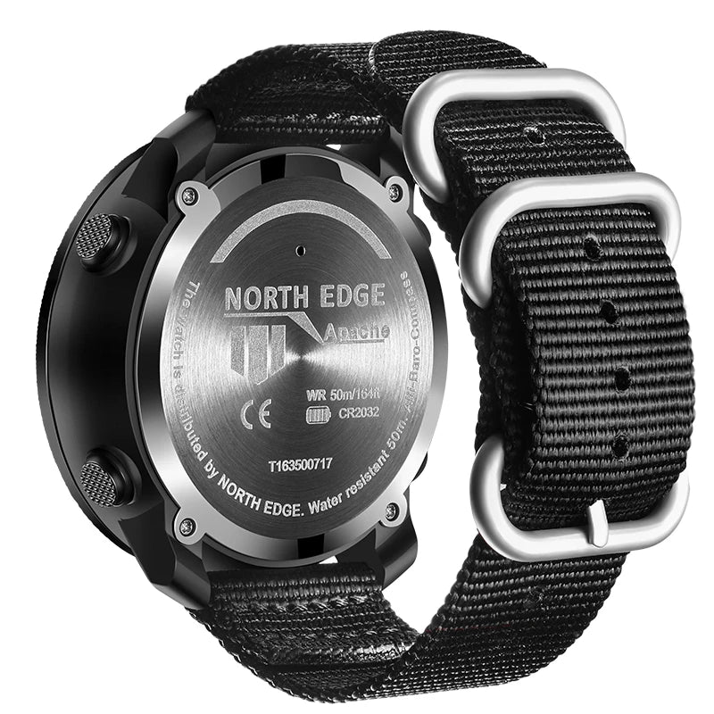 North Edge Mens Sport Digital Watch Altimeter Barometer Compass 50m