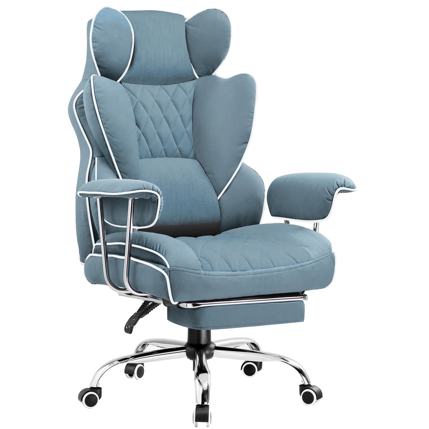 COMHOMA Ergonomic Gaming Chair Pocket Spring Lumbar Support Footrest