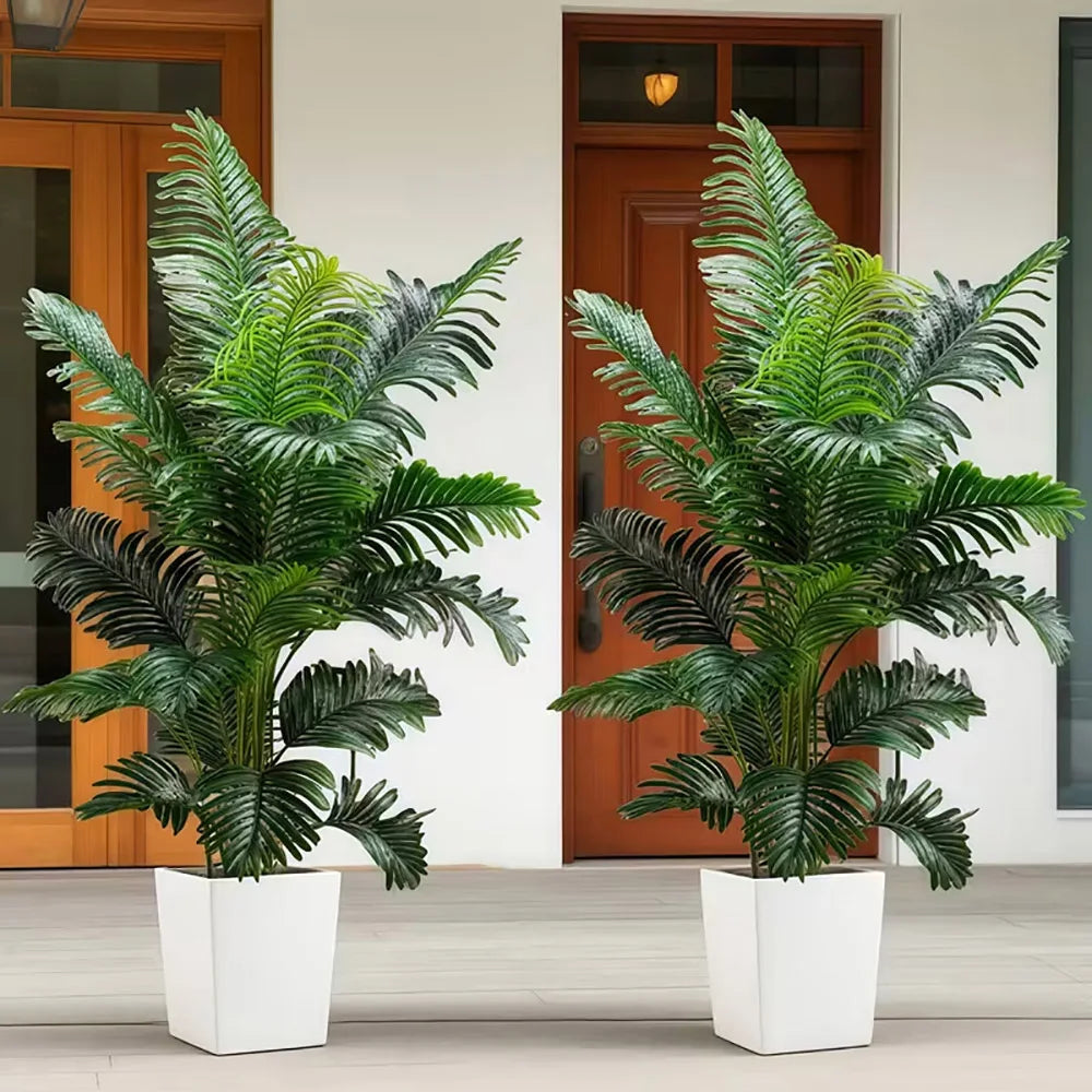 Artificial Palm Tree Plant For Indoor Outdoor Decor Low Maintenance