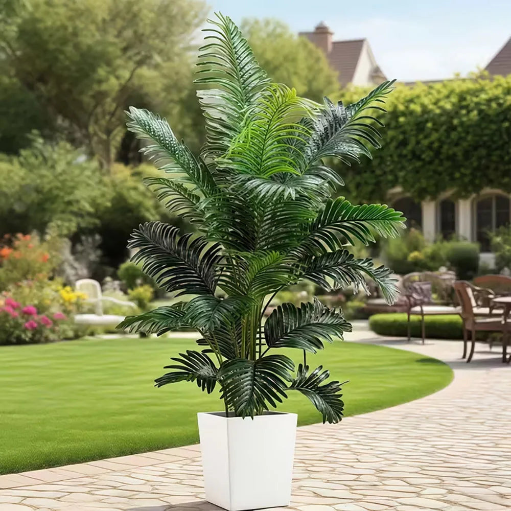 Artificial Palm Tree Plant For Indoor Outdoor Decor Low Maintenance