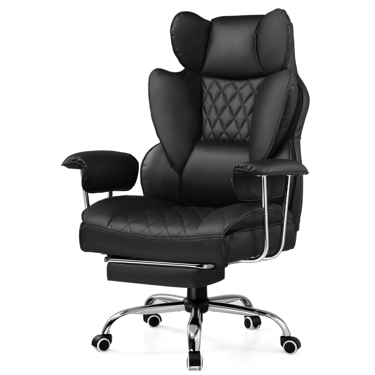 COMHOMA Ergonomic Gaming Chair Pocket Spring Lumbar Support Footrest