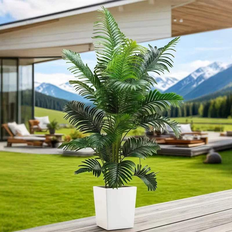 Artificial Palm Tree Plant For Indoor Outdoor Decor Low Maintenance
