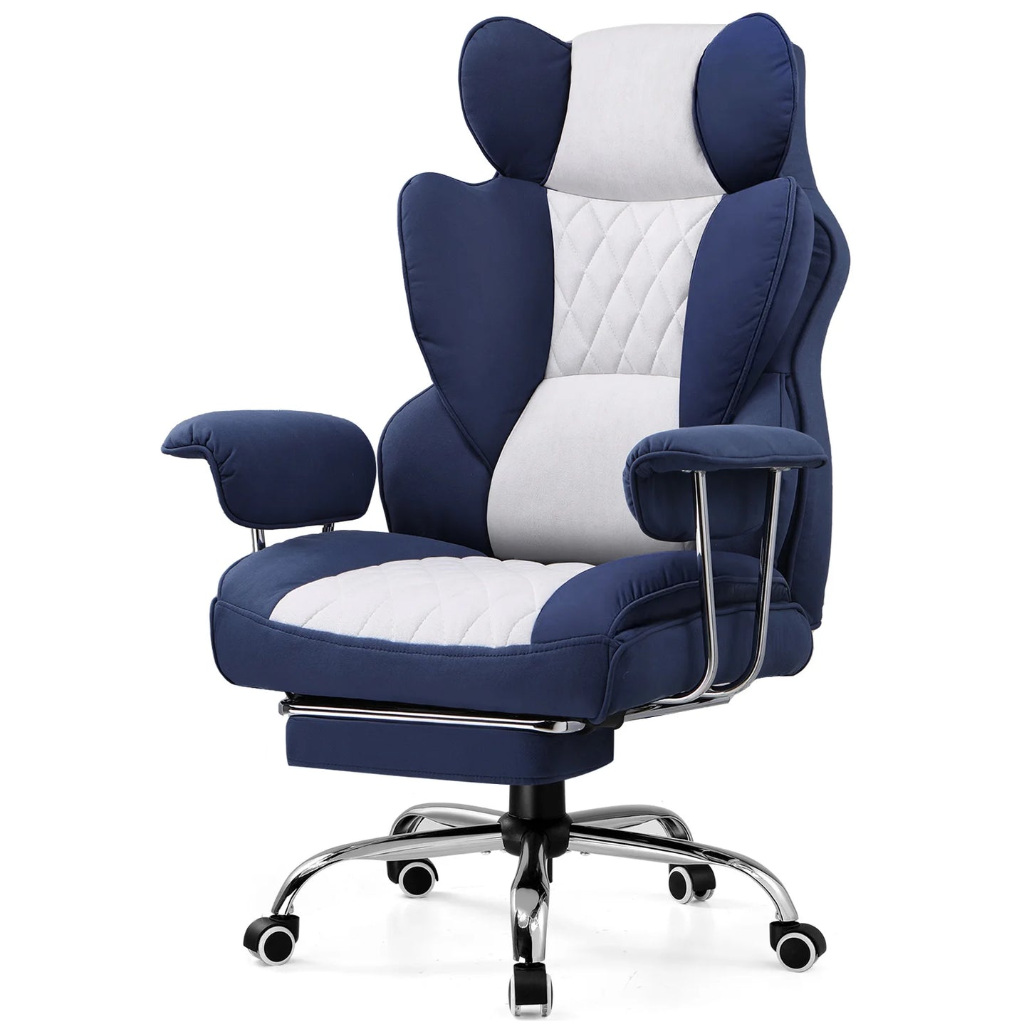 COMHOMA Ergonomic Gaming Chair Pocket Spring Lumbar Support Footrest