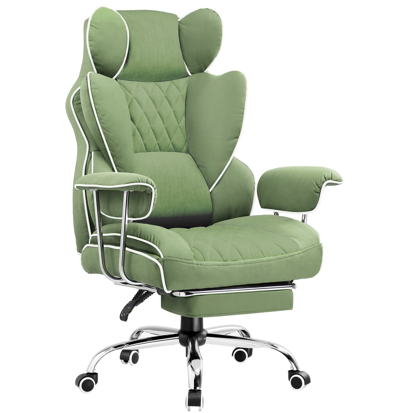 COMHOMA Ergonomic Gaming Chair Pocket Spring Lumbar Support Footrest