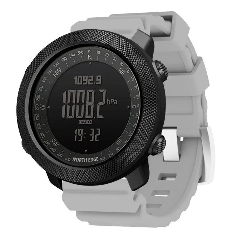 North Edge Mens Sport Digital Watch Altimeter Barometer Compass 50m