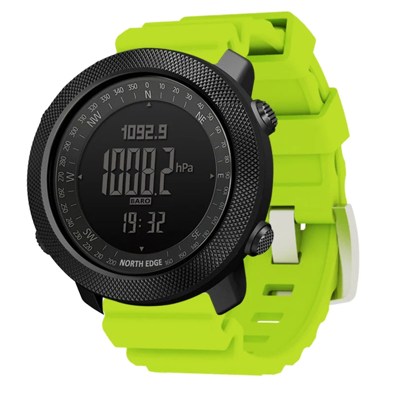North Edge Mens Sport Digital Watch Altimeter Barometer Compass 50m