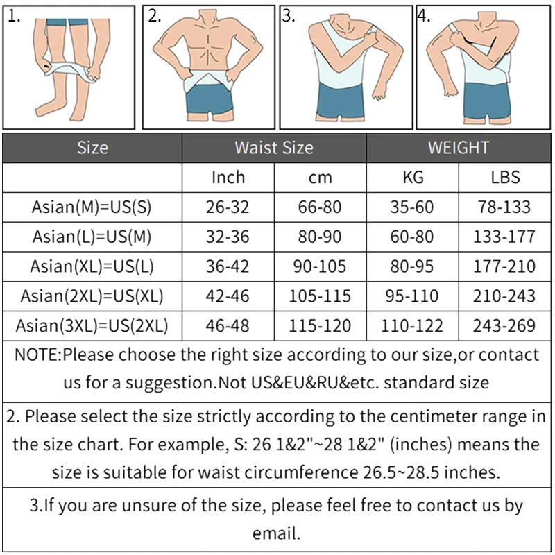 Miss Moly Men Slimming Body Shaper Belly Control Waist Trainer