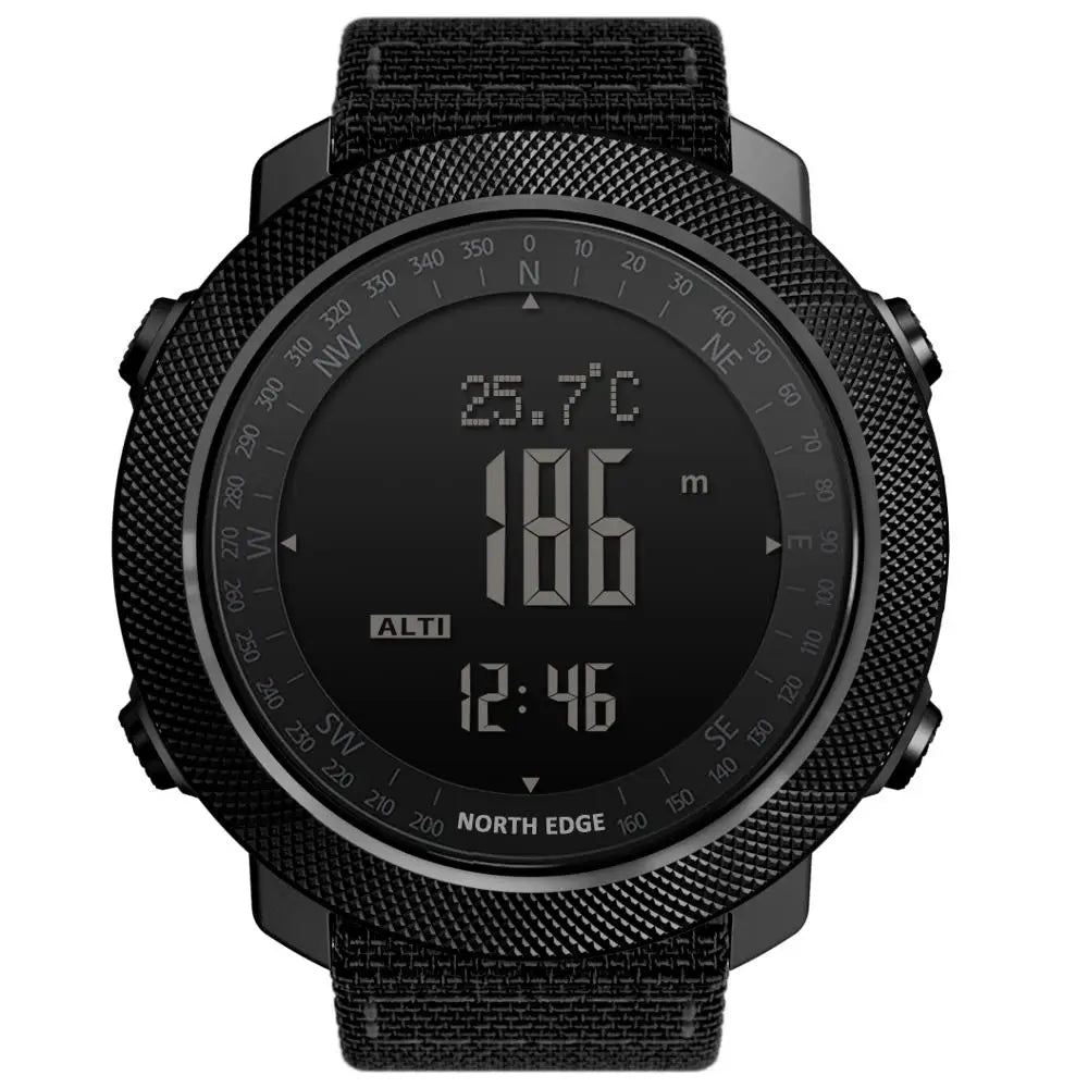 North Edge Mens Sport Digital Watch Altimeter Barometer Compass 50m