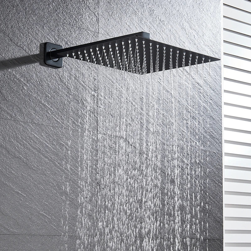 Saeuwtowy Shower Faucet Set Brass Rain Head Three Way