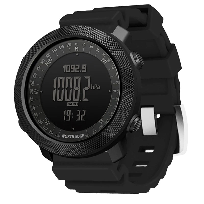 North Edge Mens Sport Digital Watch Altimeter Barometer Compass 50m