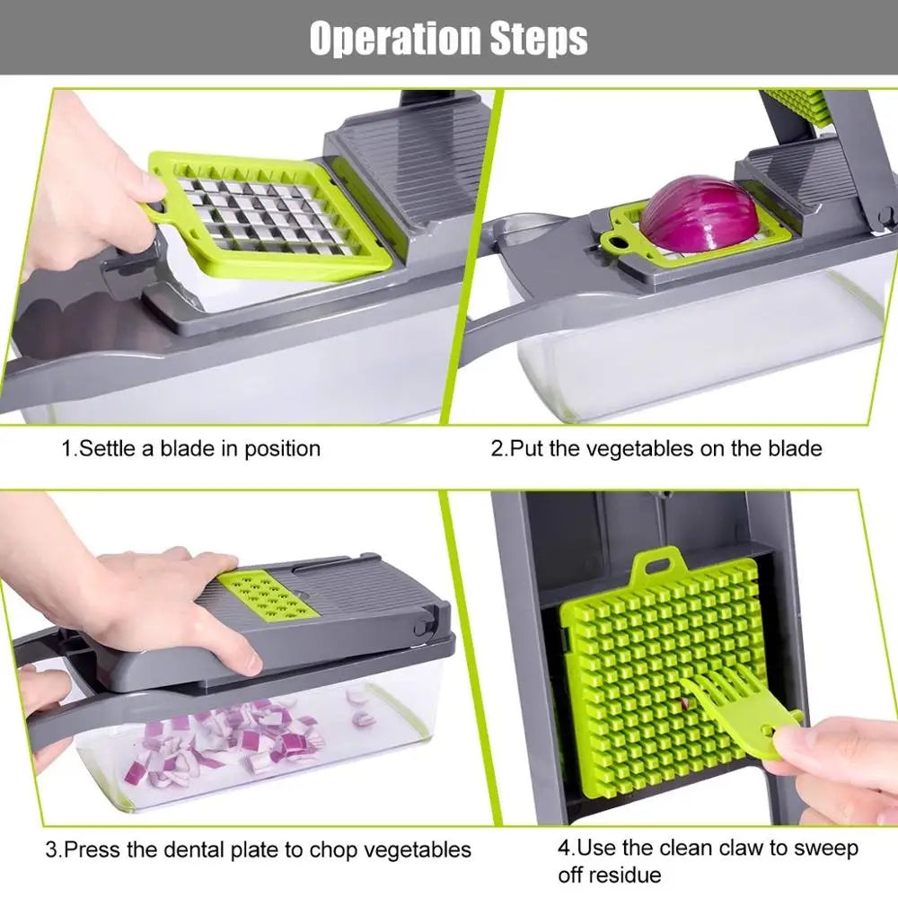 MYVIT Vegetable Chopper Multifunctional Grater Cutter Set for Kitchen
