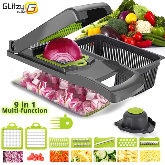 MYVIT Vegetable Chopper Multifunctional Grater Cutter Set for Kitchen