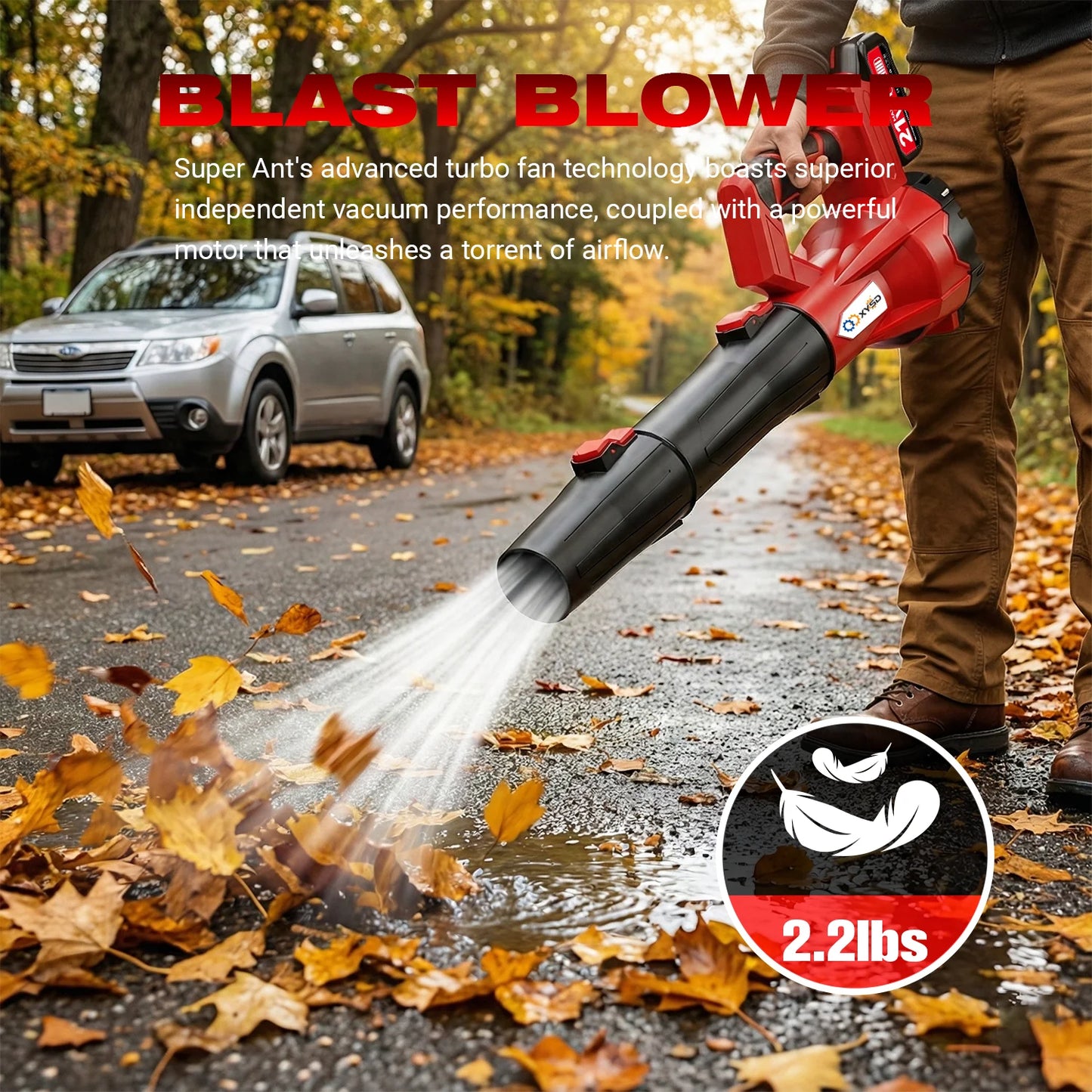 XYSD Powerful leaf blowing high-power multi-speed lithium battery storm blower powerful blower snow removal electric leaf blower