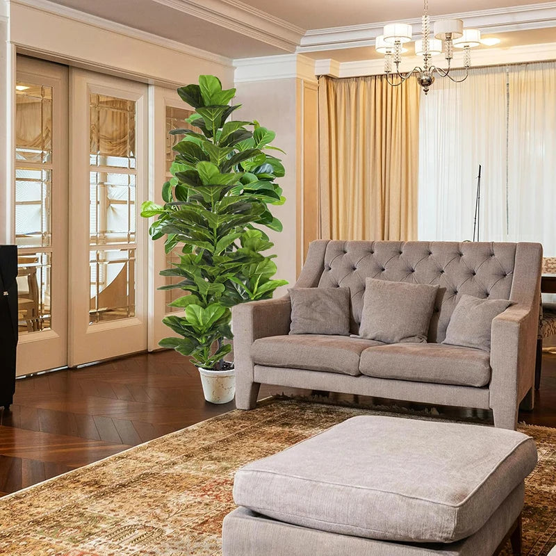 Fiddle Leaf Fig Tree Artificial Plant For Home Office Decor