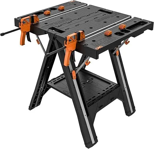 Worx Folding Work Table Sawhorse 2 In 1 Portable Workbench