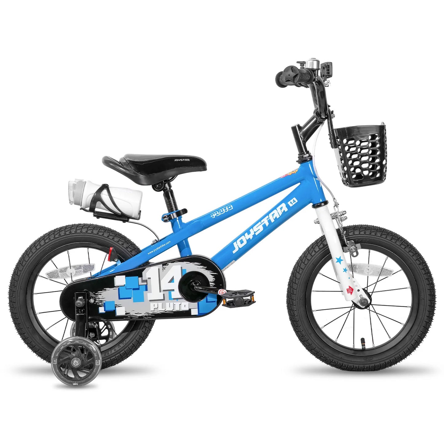 JOYSTAR Kids Bike With Bright Light Up Training Wheels