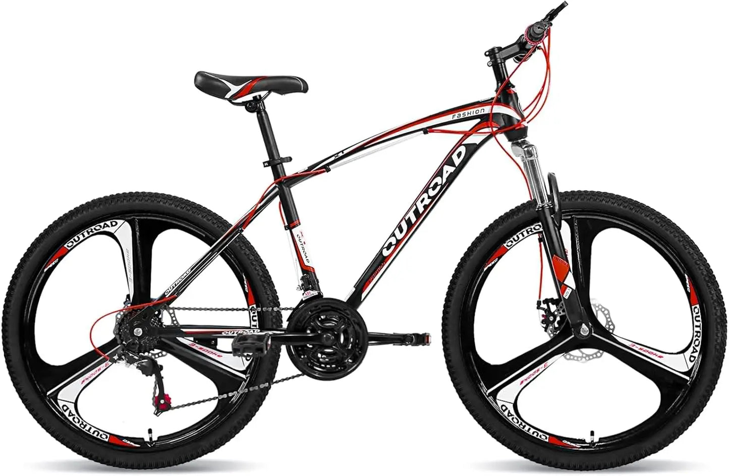 Mountain Bike 21 Speed Dual Disc Brakes High Carbon Steel