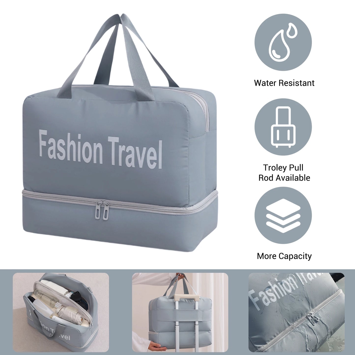 TravelhouseCN Luggage Set ABS Hard Case With Spinner Wheels