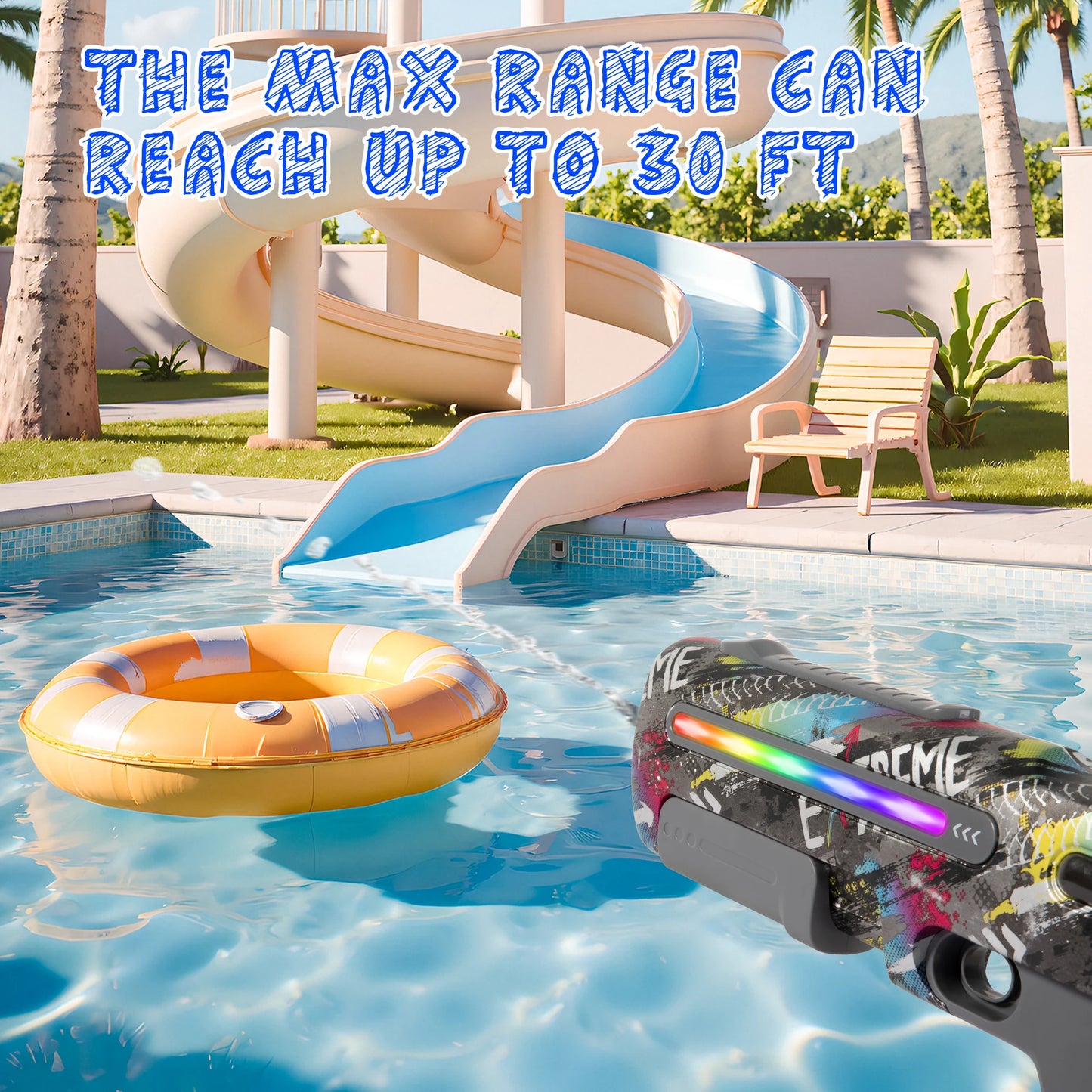 Electric Automatic Water Gun For Children Outdoor Summer Fun