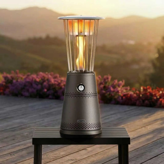 Tabletop Heater Patio Heater, 11,000 BTU Propane Patio Heater for Commercial, Balcony & Porch, Quartz Glass Tube, Portable Small