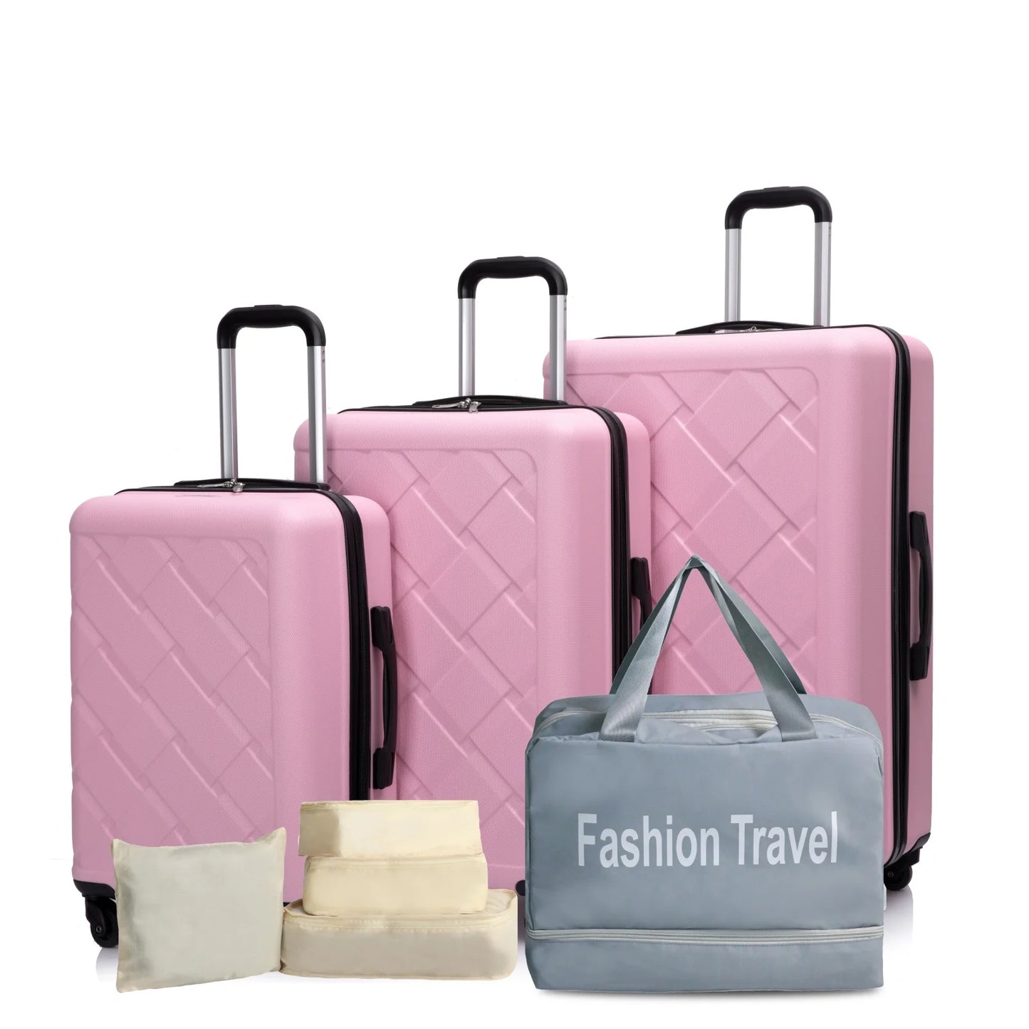 TravelhouseCN Luggage Set ABS Hard Case With Spinner Wheels