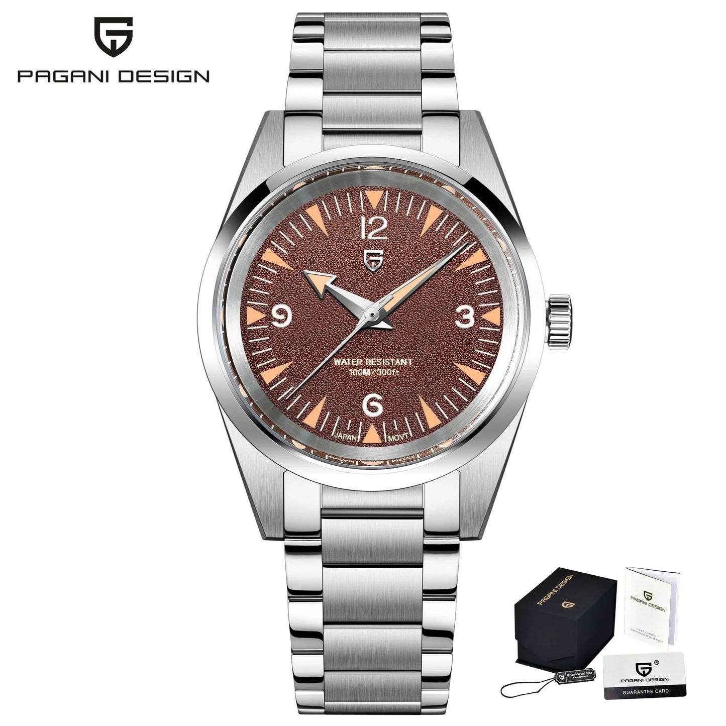 Pagani Design VH31 Casual Quartz Watch Stainless Steel Waterproof 10Bar