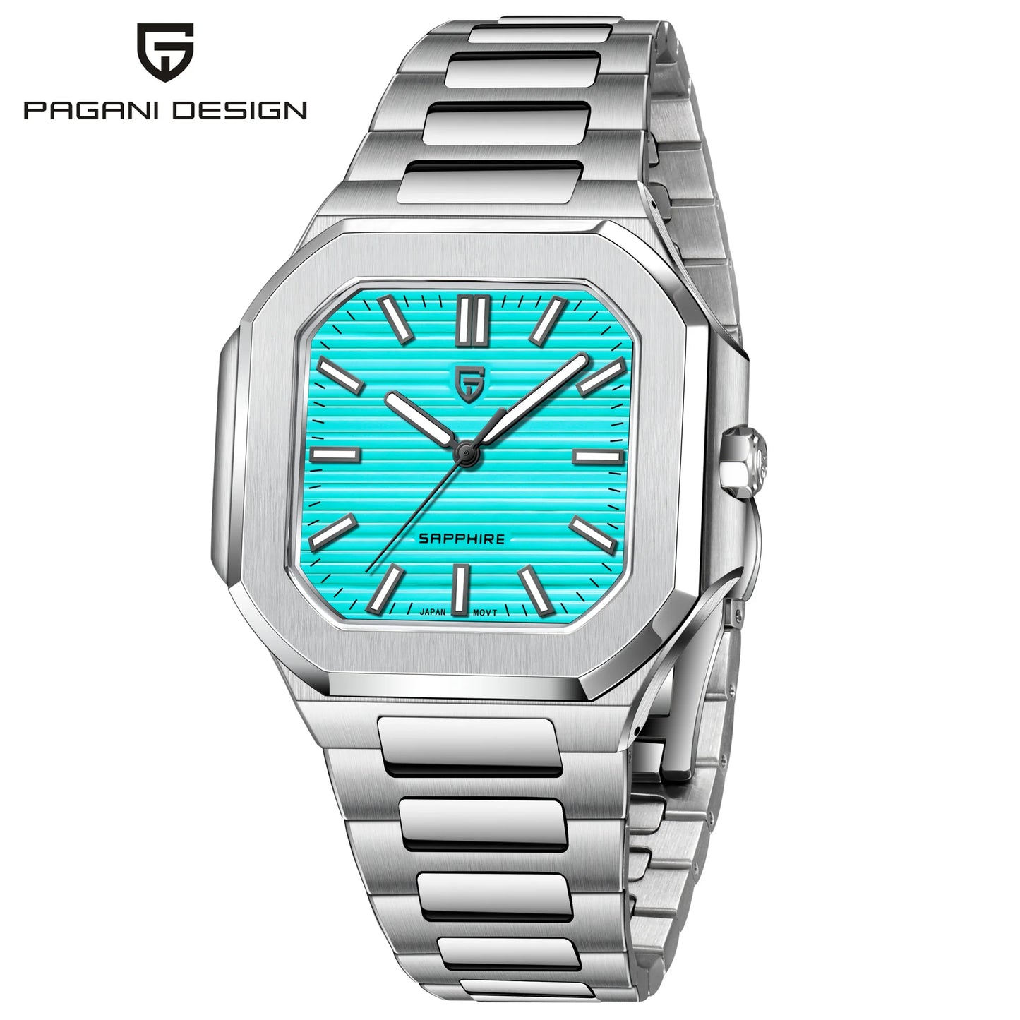 Pagani Design Men's Quartz Wristwatch 10 Bar Waterproof Stainless Steel