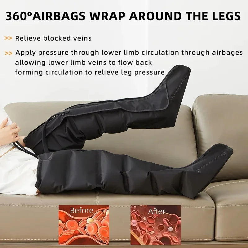 JINKAIRU Air Pressure Leg Massager Boots With Remote