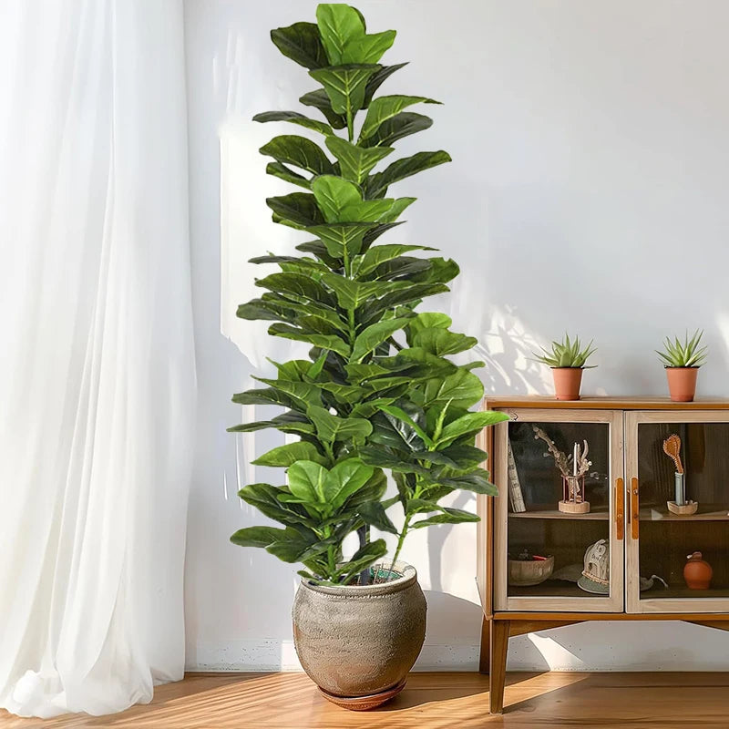 Fiddle Leaf Fig Tree Artificial Plant For Home Office Decor