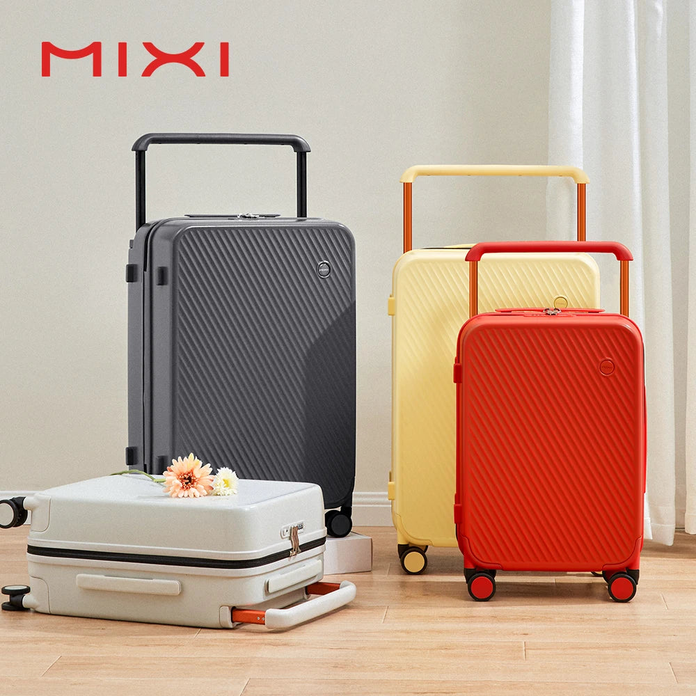 Mixi Gorgeous Wide Handle Luggage Hardside Suitcase Spinner Wheels