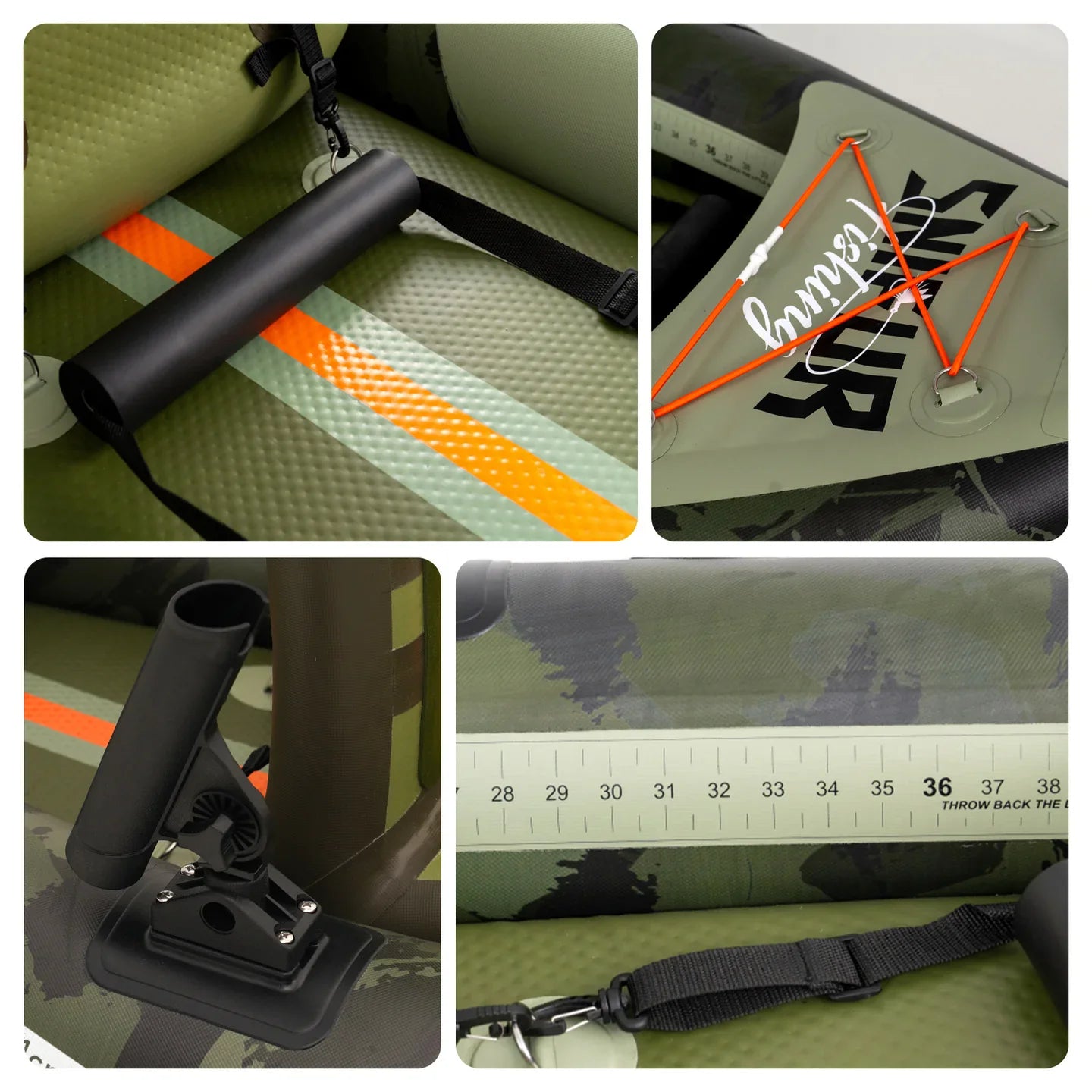 Funwater Inflatable Kayak With Paddle And Rod Holders