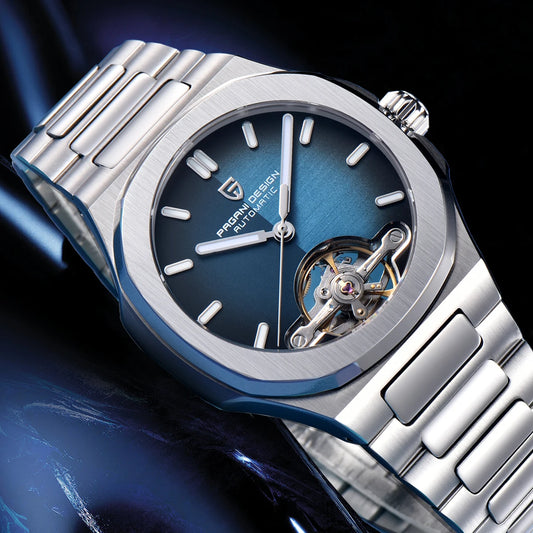 PAGANI DESIGN Skeleton Tourbillon Automatic Men's Wristwatch