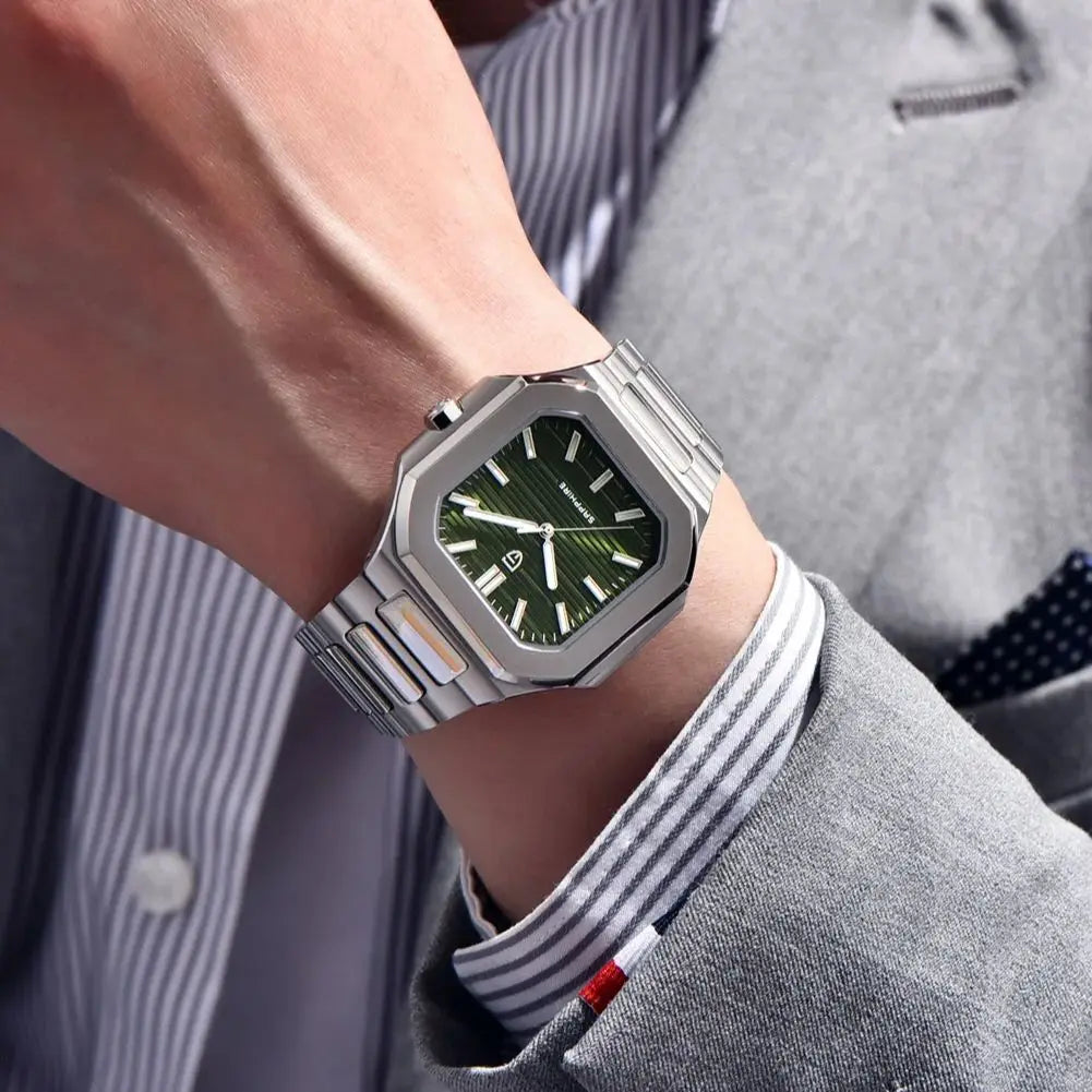 Pagani Design Men's Quartz Wristwatch 10 Bar Waterproof Stainless Steel
