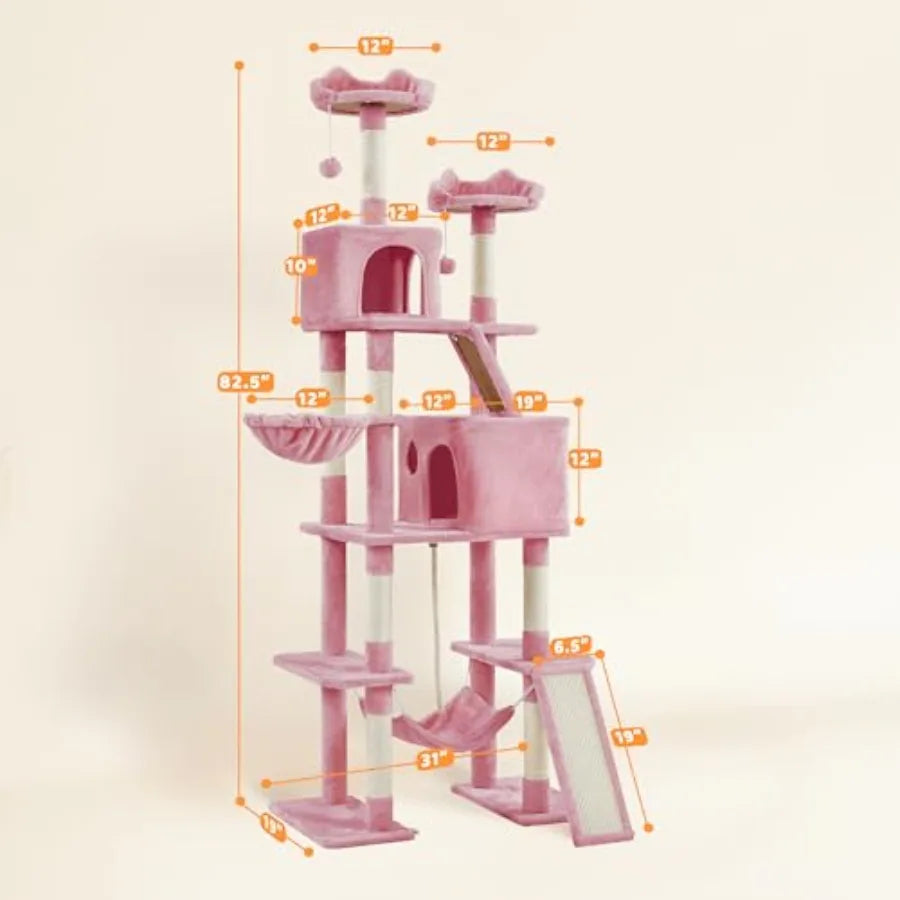 Cat Tree With Perches Scratching Posts And Ramps Indoor Condo