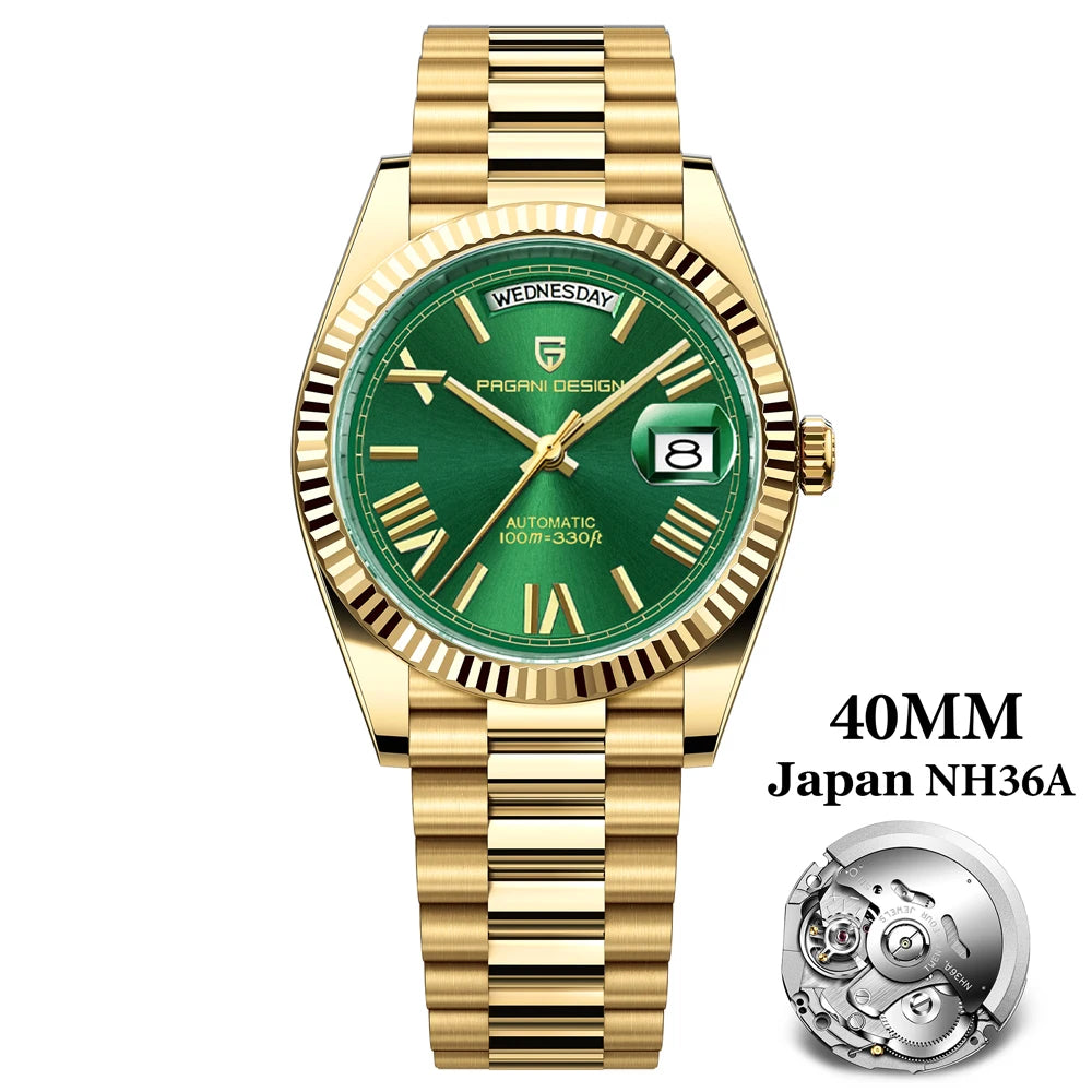 Pagani Design Mens Automatic Mechanical Wristwatch Waterproof