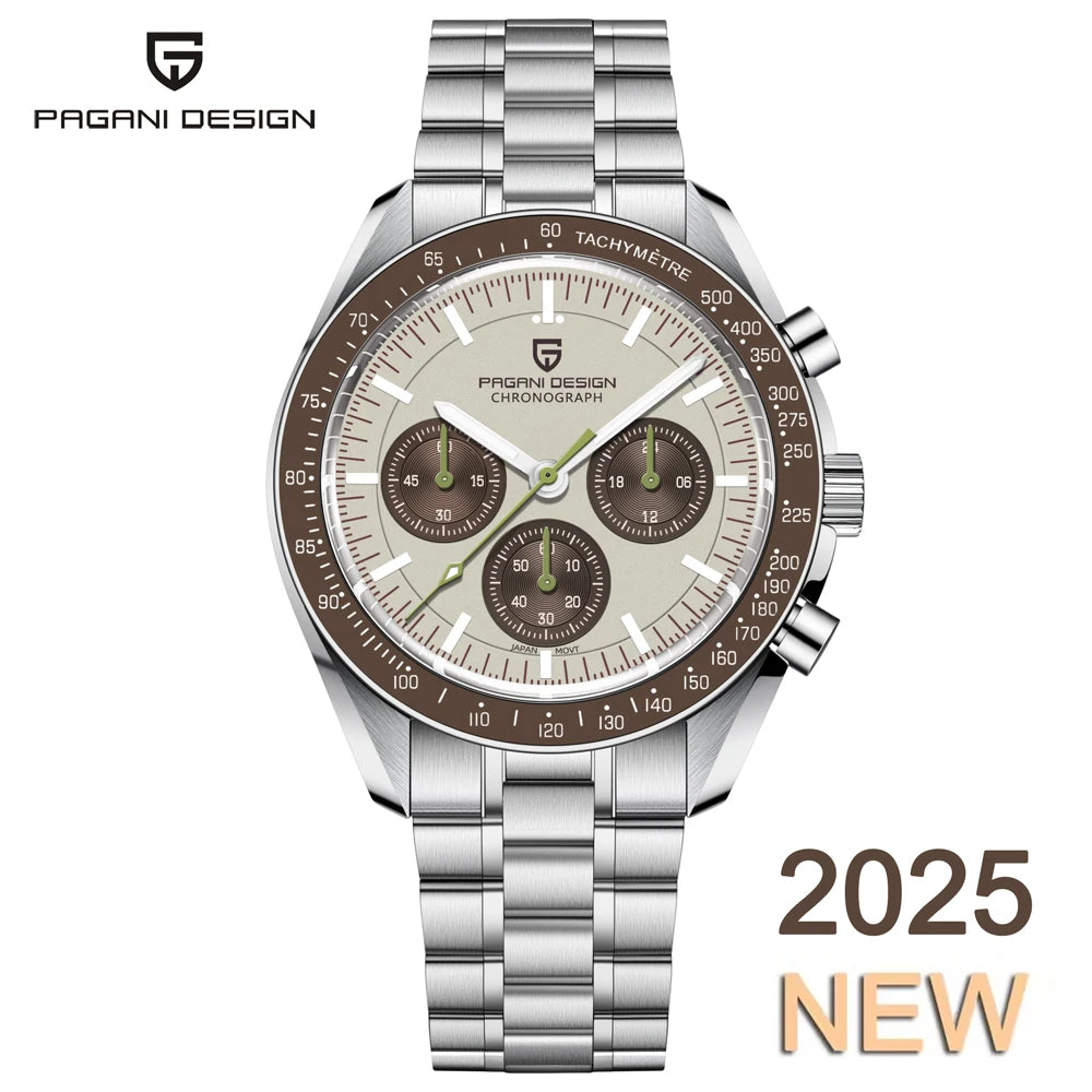 Pagani Design Moon V6 Chronograph Quartz Mens Watch