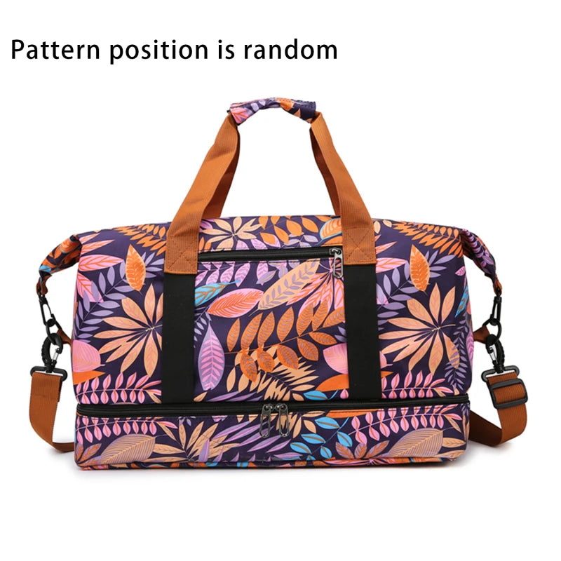 Travel Bag With Dry Wet Separation For Short Distance Trips