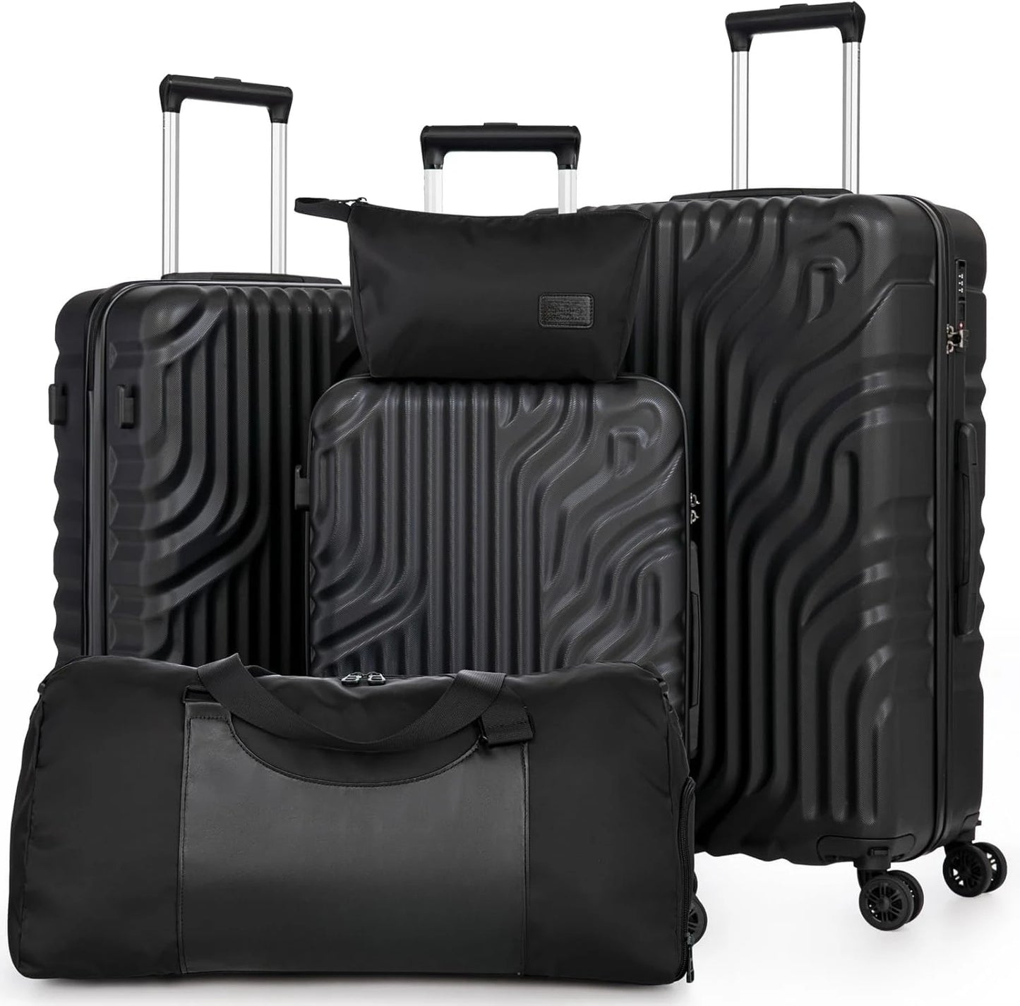 ZHUISHU Luggage Sets With Double Rotatable Detachable Wheels