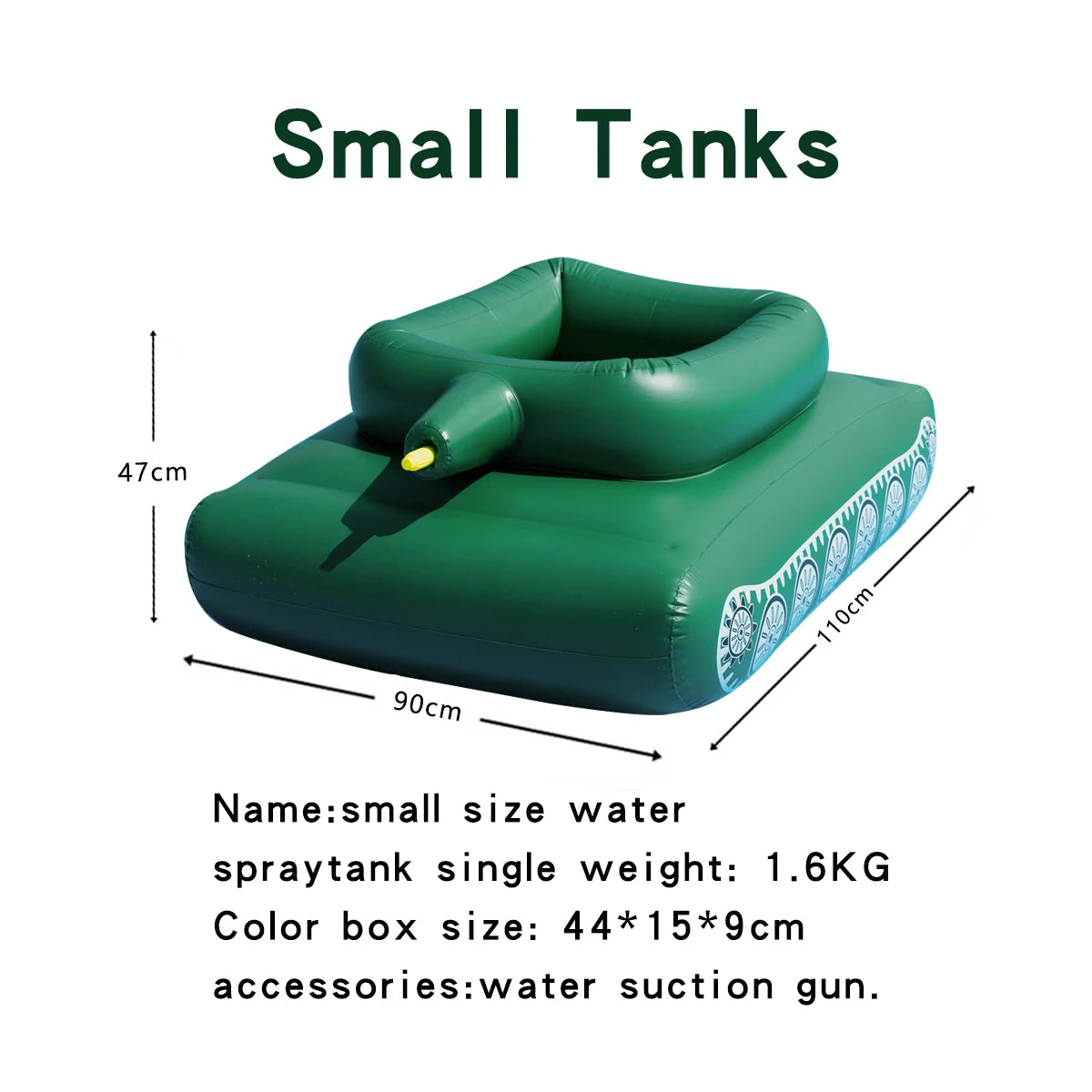 Fun Water Tank Pool Float With Water Gun For Adults