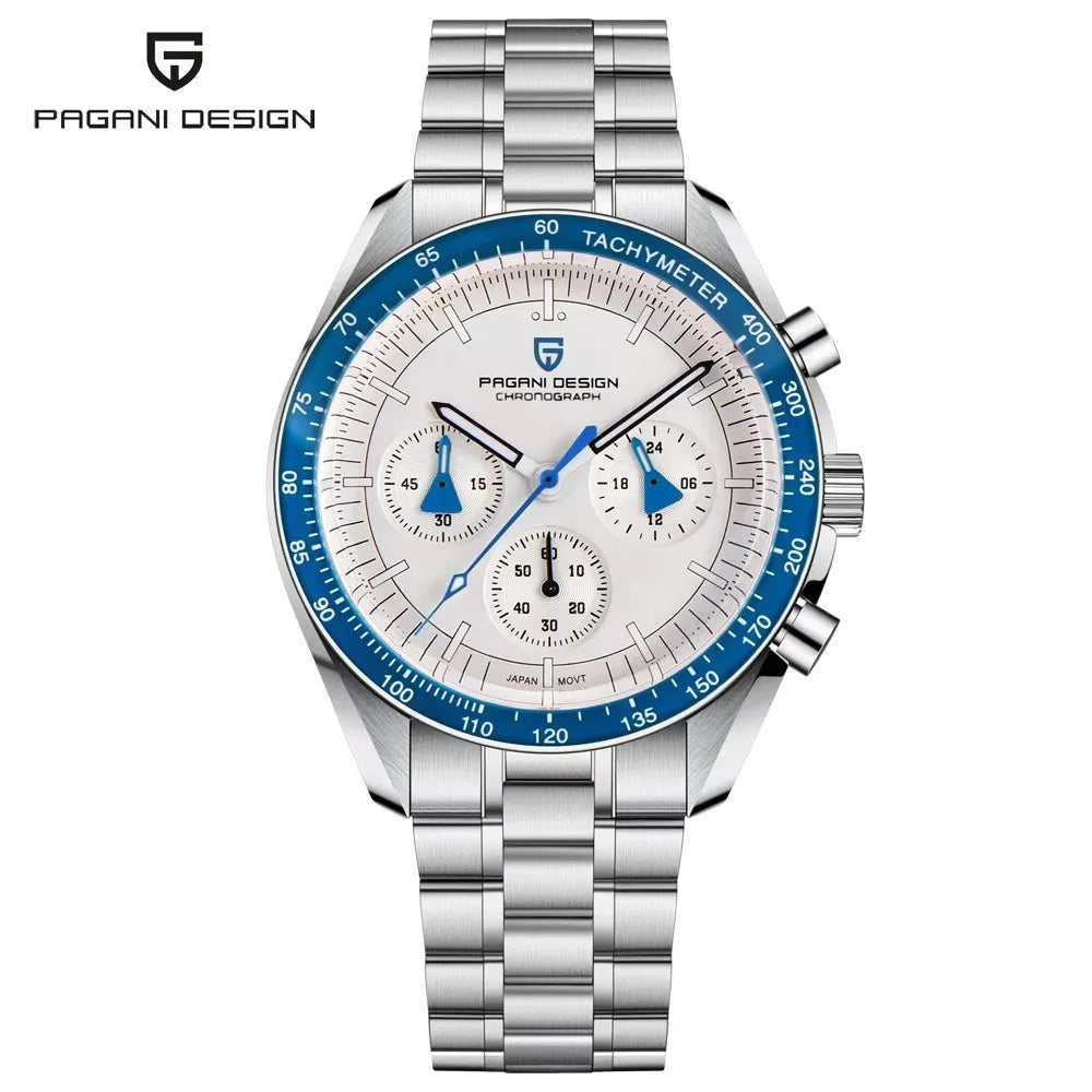 Pagani Design Moon V6 Chronograph Quartz Mens Watch