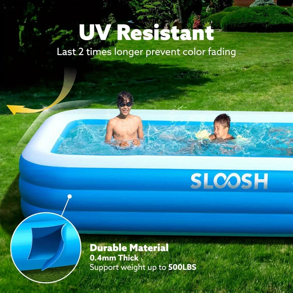 Joyfy Inflatable Family Pool for Backyard Lawn and Summer Parties